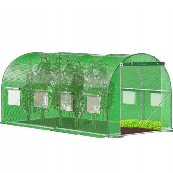Szklarnie tunel foliowy ogrodowy szklarnia 4,5x2x2m folia 9m² foliak uv 4 premium