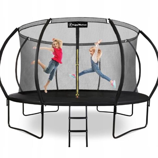 trampolina ogrodowa dla dzieci 14ft z drabinką i siatką Łatwy montaż