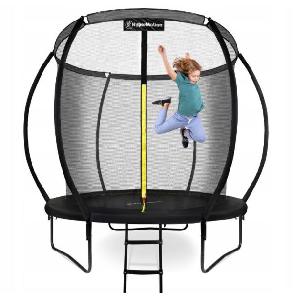 duża trampolina ogrodowa dla dzieci 244cm drabinka siatka zabezpieczająca