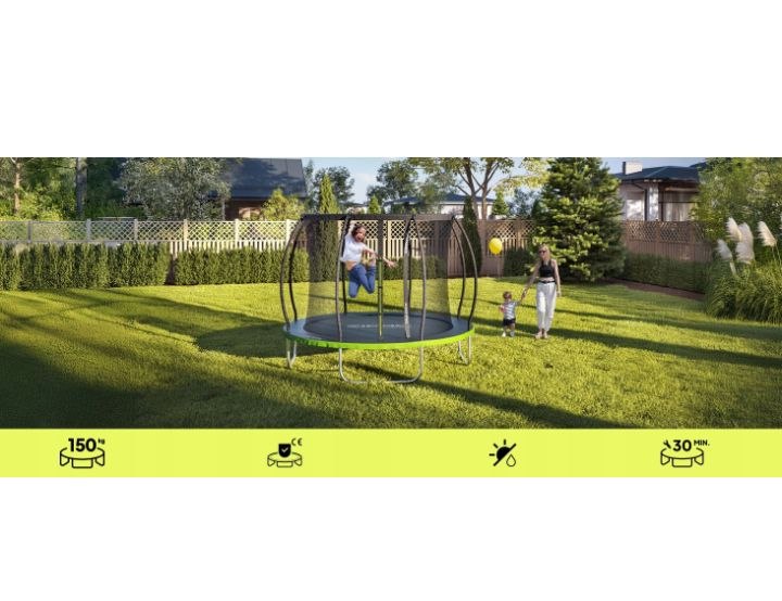 trampolina ogrodowa z siatką wewnętrzną dla dzieci 8ft 252cm zipro trampolina ogrodowa z siatką wewnętrzną dla dzieci 8ft 252cm zipro