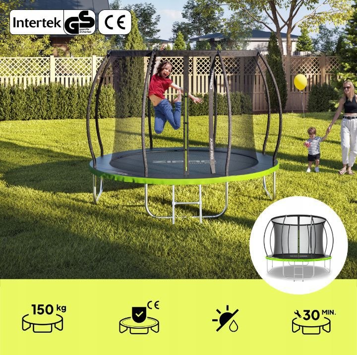 trampolina ogrodowa z siatką wewnętrzną dla dzieci 10ft 312cm zipro trampolina ogrodowa z siatką wewnętrzną dla dzieci 10ft 312cm zipro