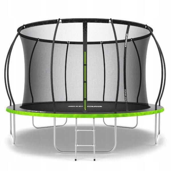 trampolina ogrodowa z siatką wewnętrzną dla dzieci 374cm 12ft zipro